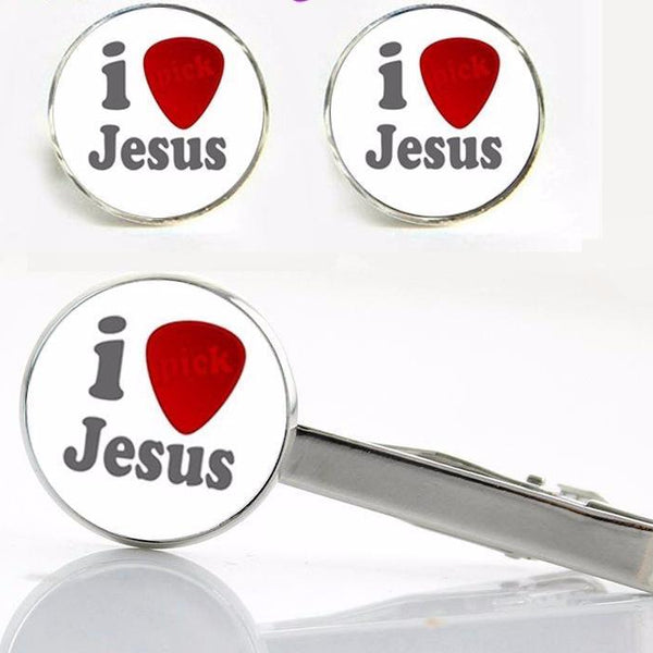 Jesus Clips & Cuff-links Set