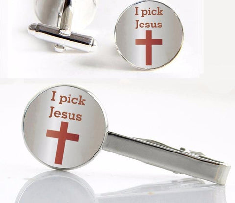Jesus Clips & Cuff-links Set
