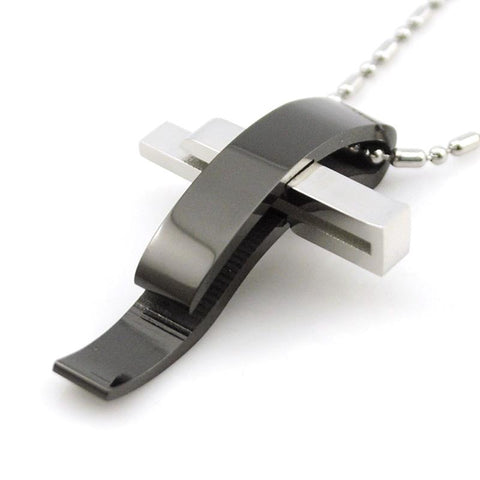 Stainless Steel Cross Pendant Necklace
