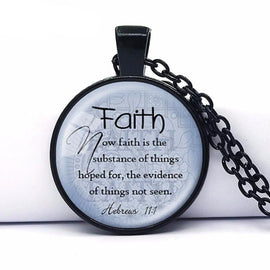 Faith Hebrews 11:1 Pendant Necklace