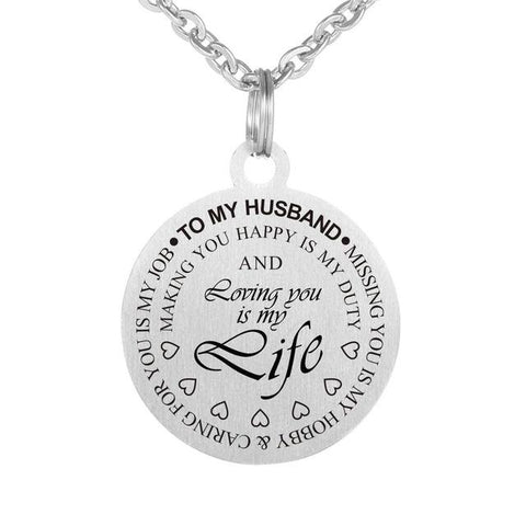 Inspirational Engraved Pendant Jewelry