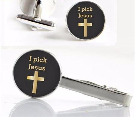 Jesus Clips & Cuff-links Set