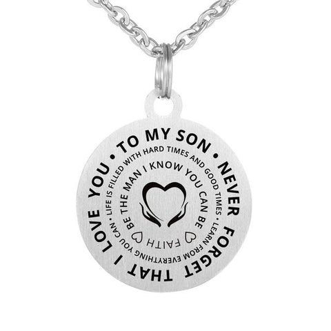Inspirational Engraved Pendant Jewelry