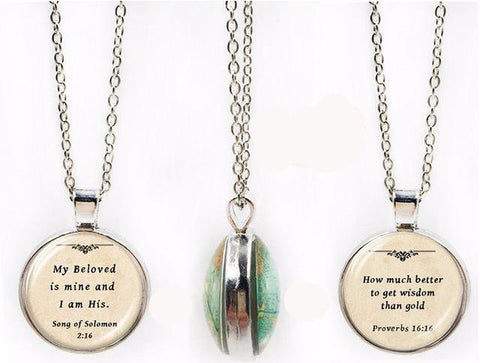 Dome Bible Verse Pendant Jewelry