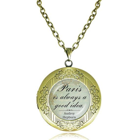 Bible Quotes Pendant Locket Necklace