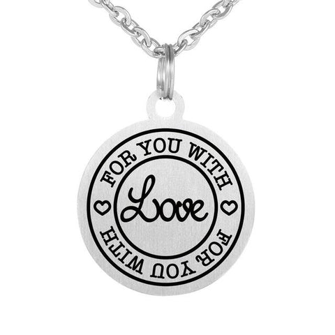 Inspirational Engraved Pendant Jewelry